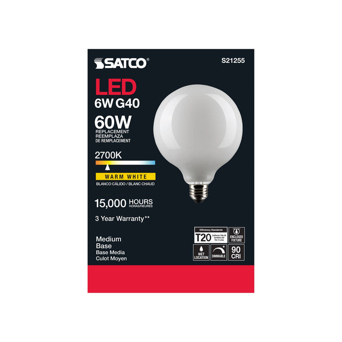Satco S21255 Light Bulb, White