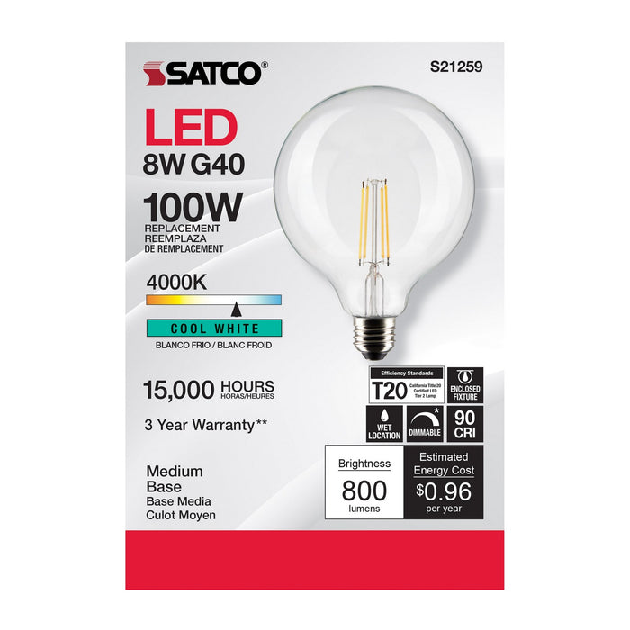 Satco S21259 Light Bulb, Clear