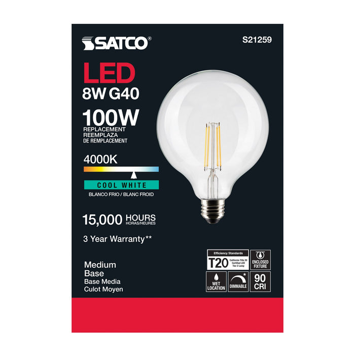 Satco S21259 Light Bulb, Clear