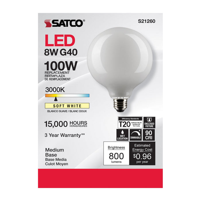 Satco S21260 Light Bulb, White