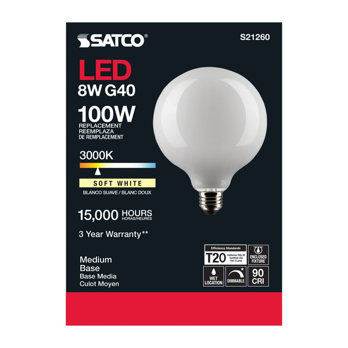 Satco S21260 Light Bulb, White