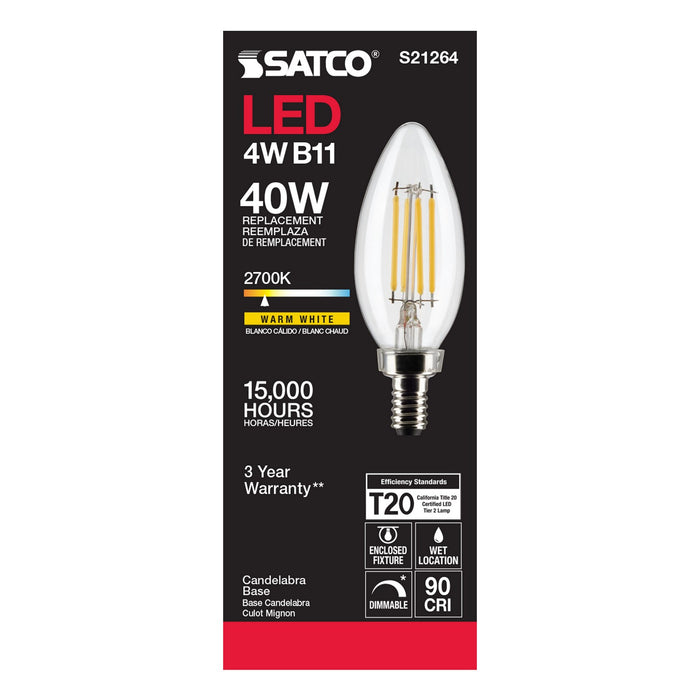 Satco S21264 Light Bulb, Clear