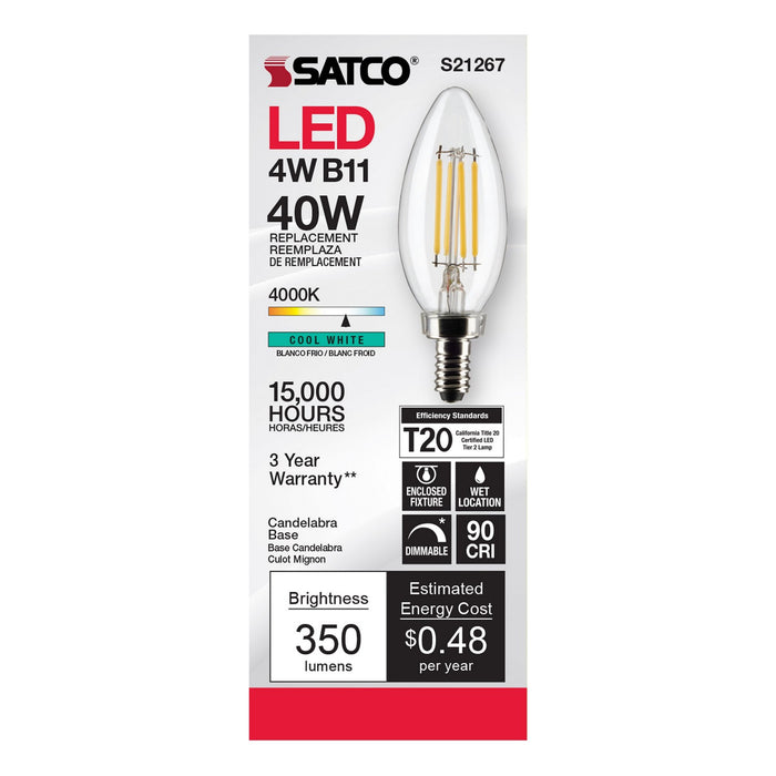 Satco S21267 Light Bulb, Clear