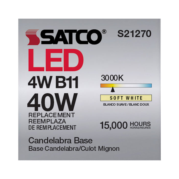 Satco S21270 Light Bulb, Frost