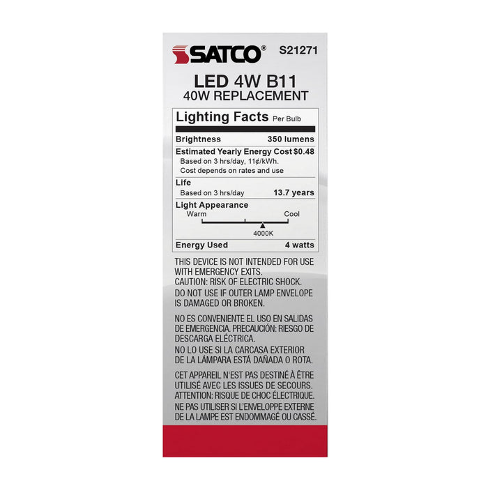 Satco S21271 Light Bulb, Frost