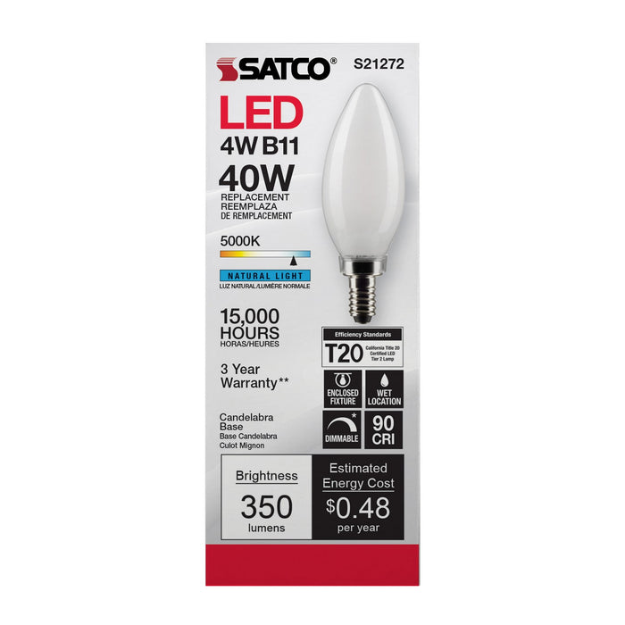 Satco S21272 Light Bulb, Frost