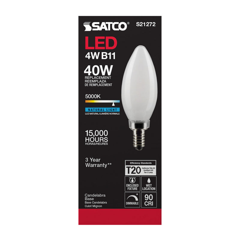 Satco S21272 Light Bulb, Frost