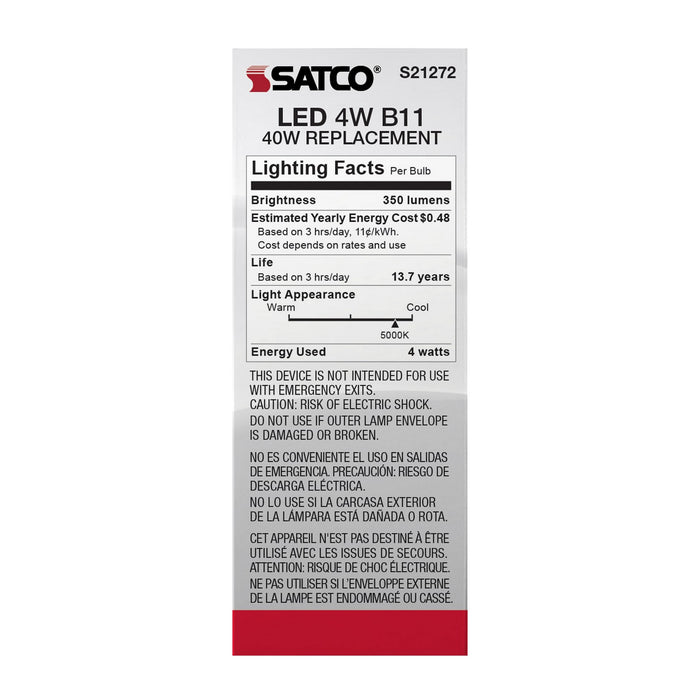 Satco S21272 Light Bulb, Frost