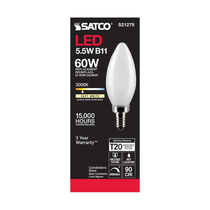Satco S21279 Light Bulb, Frost
