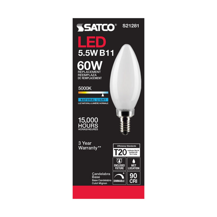 Satco S21281 Light Bulb, Frost