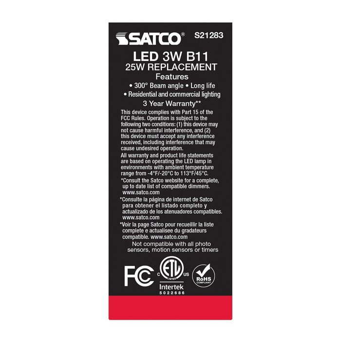 Satco S21283 Light Bulb, Frost