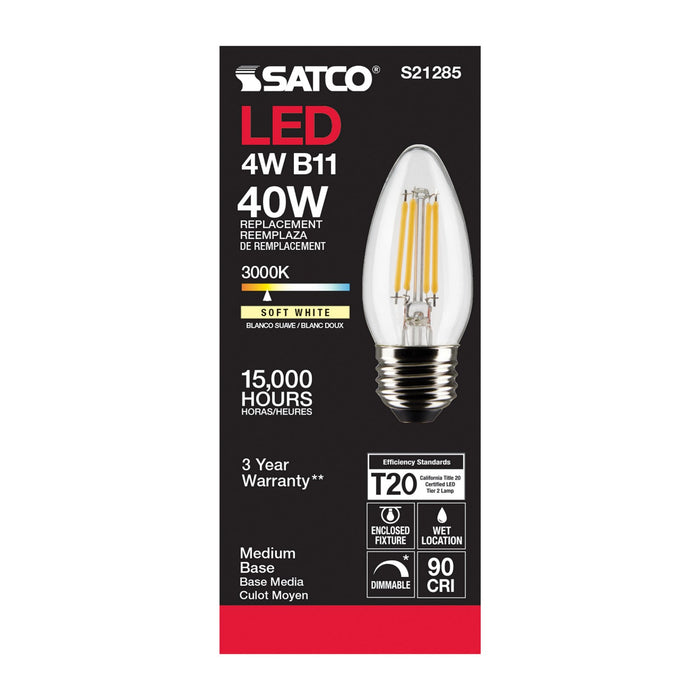 Satco S21285 Light Bulb, Clear