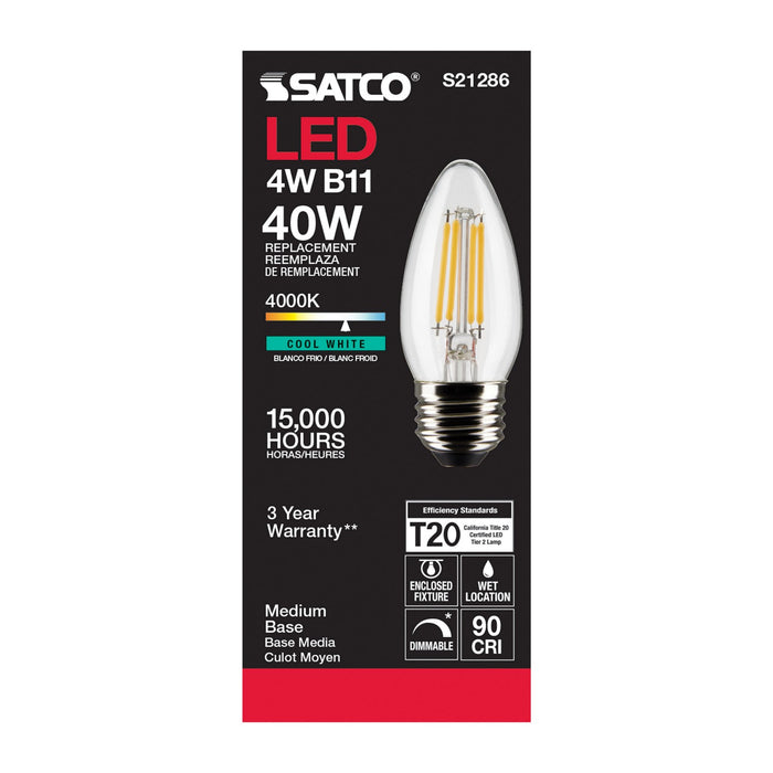 Satco S21286 Light Bulb, Clear