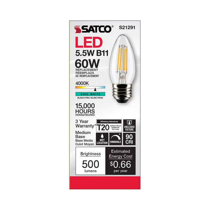 Satco S21291 Light Bulb, Clear