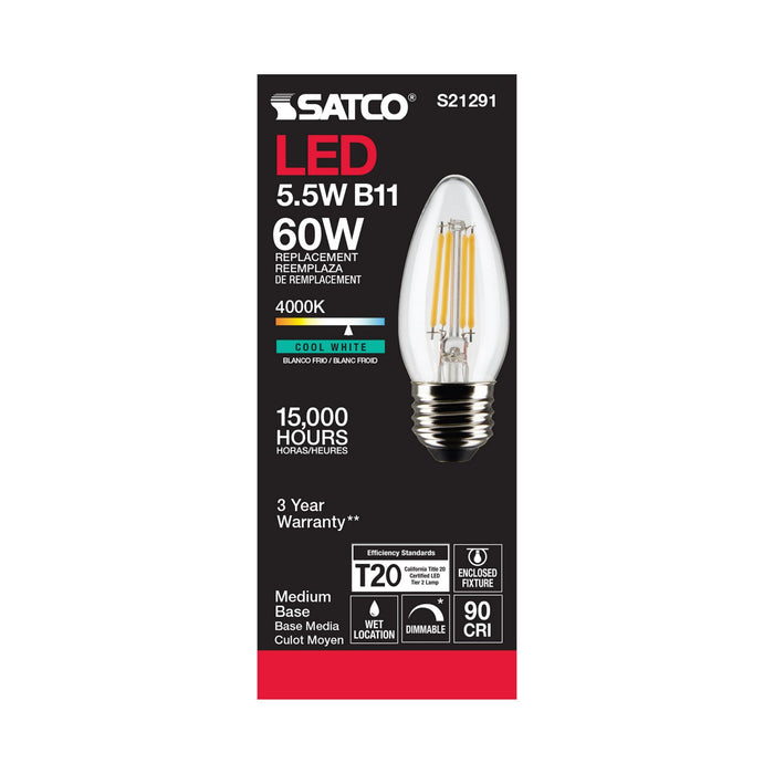 Satco S21291 Light Bulb, Clear