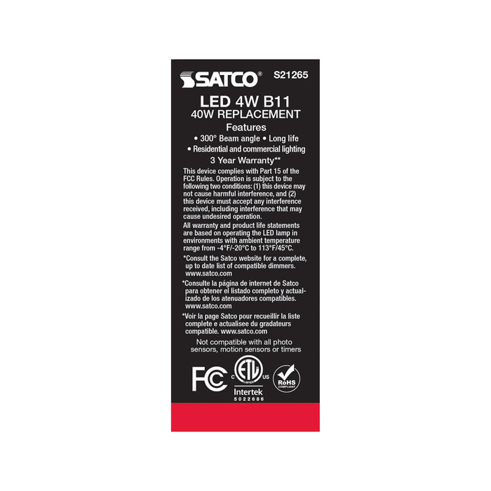 Satco S21292 Light Bulb, Frost