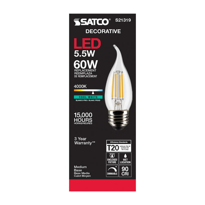 Satco S21319 Light Bulb, Clear