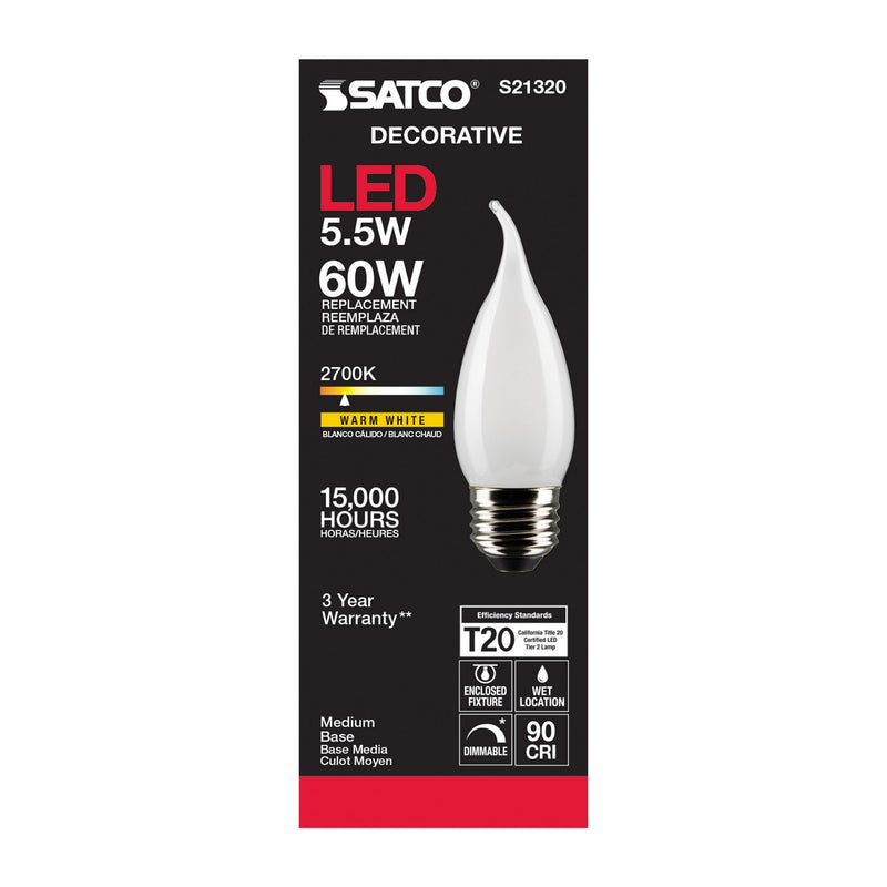 Satco S21320 Light Bulb, Frost
