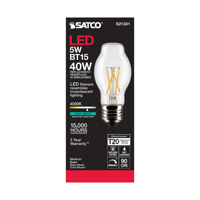 Satco S21331 Light Bulb, Clear