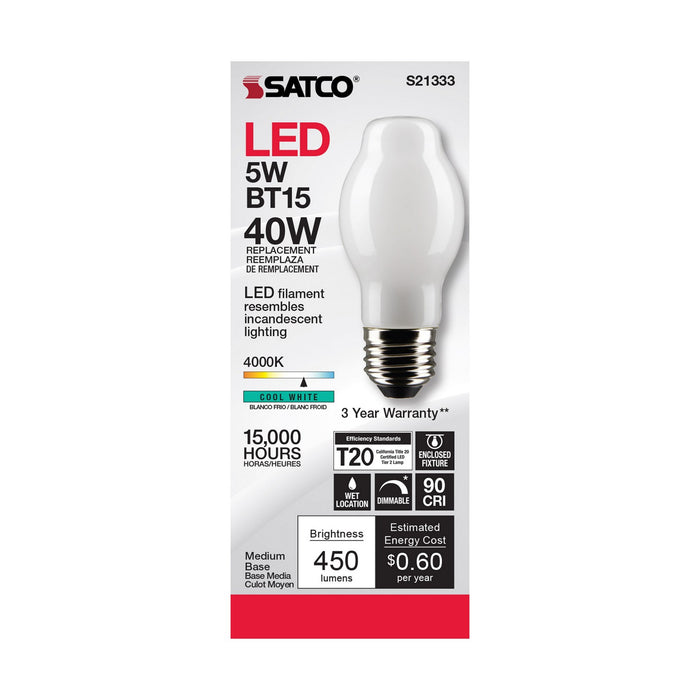 Satco S21333 Light Bulb, White