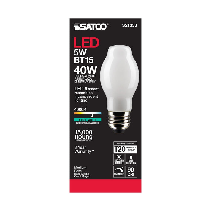 Satco S21333 Light Bulb, White