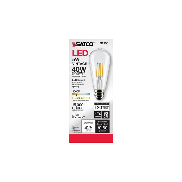 Satco S21361 Light Bulb, Clear