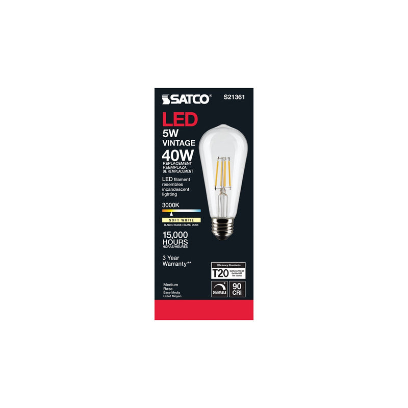 Satco S21361 Light Bulb, Clear