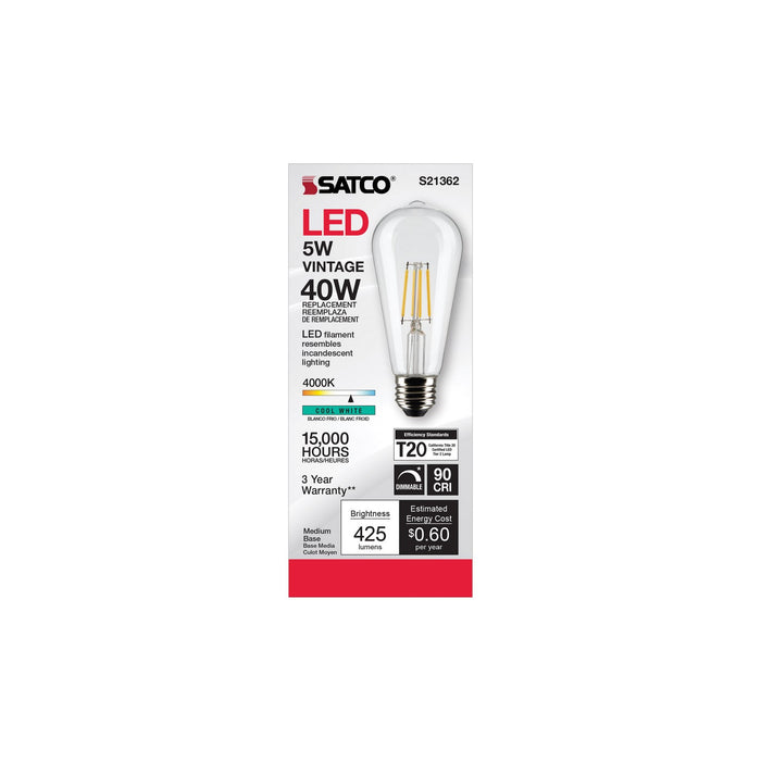 Satco S21362 Light Bulb, Clear