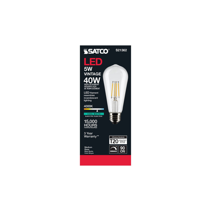 Satco S21362 Light Bulb, Clear