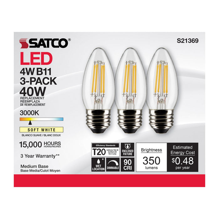 Satco S21369 Light Bulb, Clear