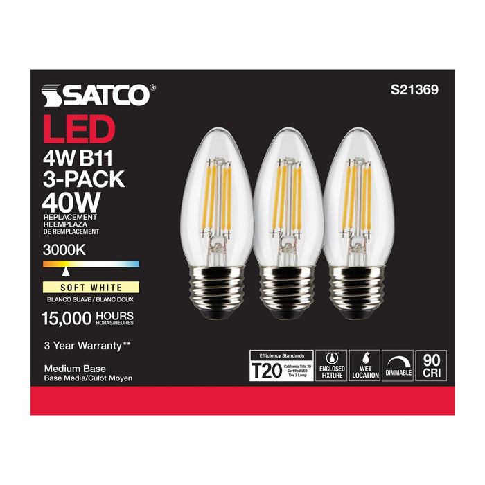 Satco S21369 Light Bulb, Clear