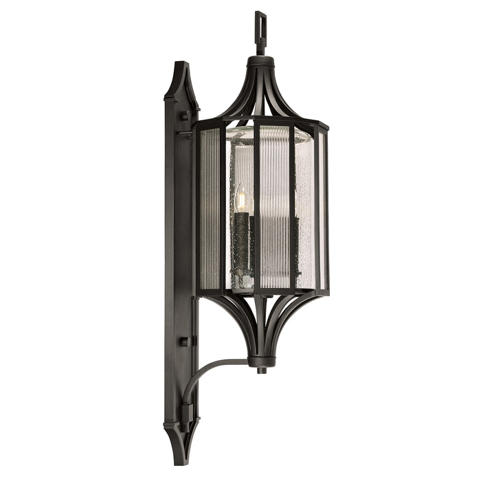 Fine Art 900281ST Three Light Outdoor Wall Mount, Black