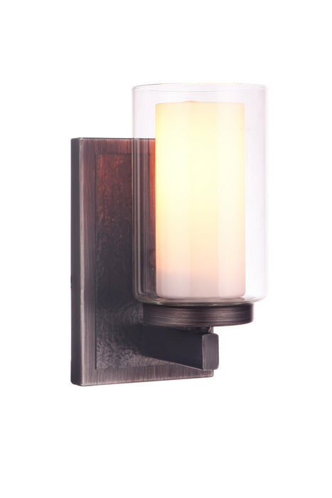 Craftmade 11605NIVNI1 One Light Wall Sconce, Natural Iron/Vintage Iron