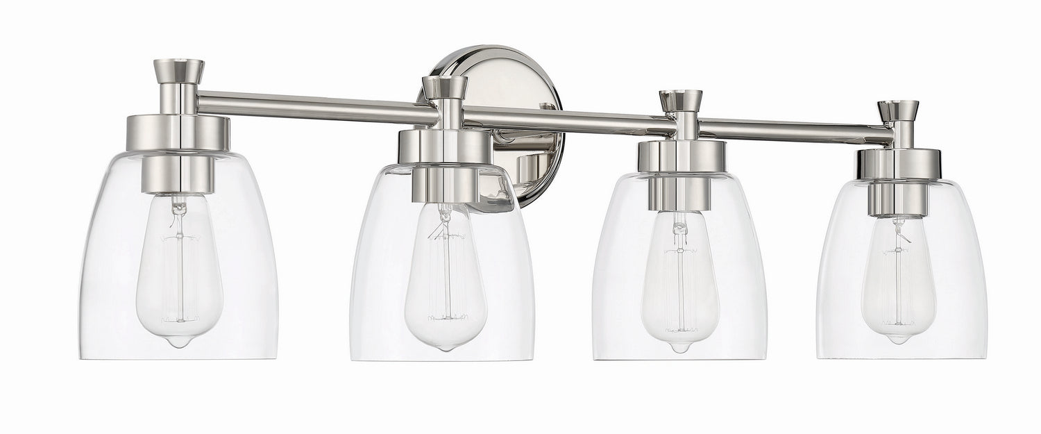 Craftmade 12730PLN4 Four Light Vanity, Polished Nickel