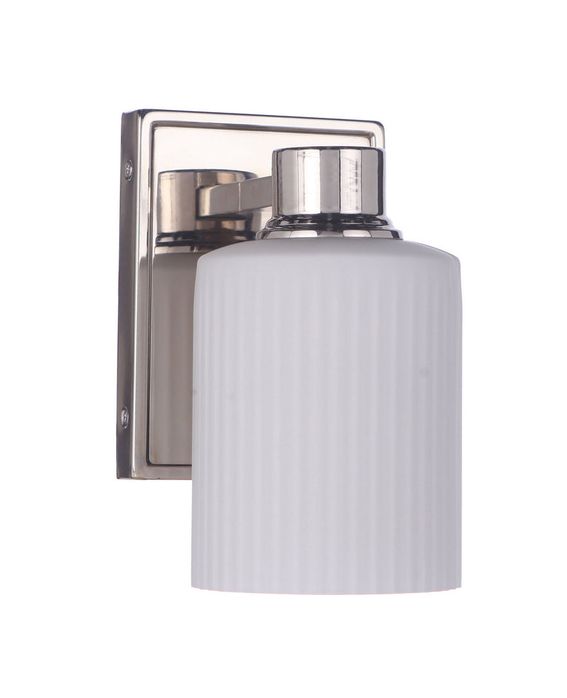 Craftmade 12905PLN1 One Light Wall Sconce, Polished Nickel