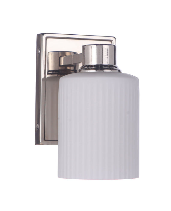 Craftmade 12905PLN1 One Light Wall Sconce, Polished Nickel