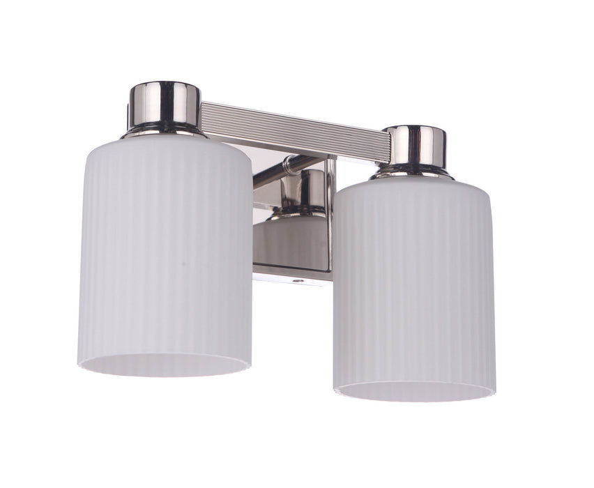 Craftmade 12912PLN2 Two Light Vanity, Polished Nickel