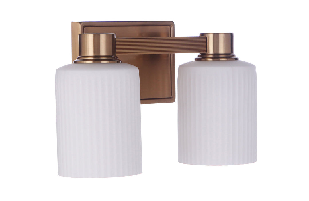 Craftmade 12912SB2 Two Light Vanity, Satin Brass