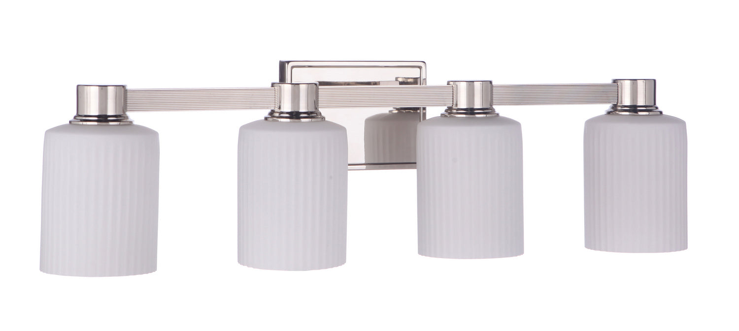 Craftmade 12928PLN4 Four Light Vanity, Polished Nickel