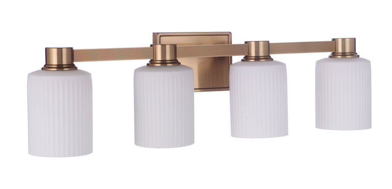 Craftmade 12928SB4 Four Light Vanity, Satin Brass