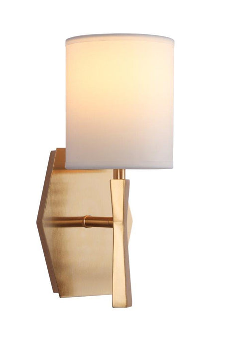 Craftmade 16005SB1 One Light Wall Sconce, Satin Brass