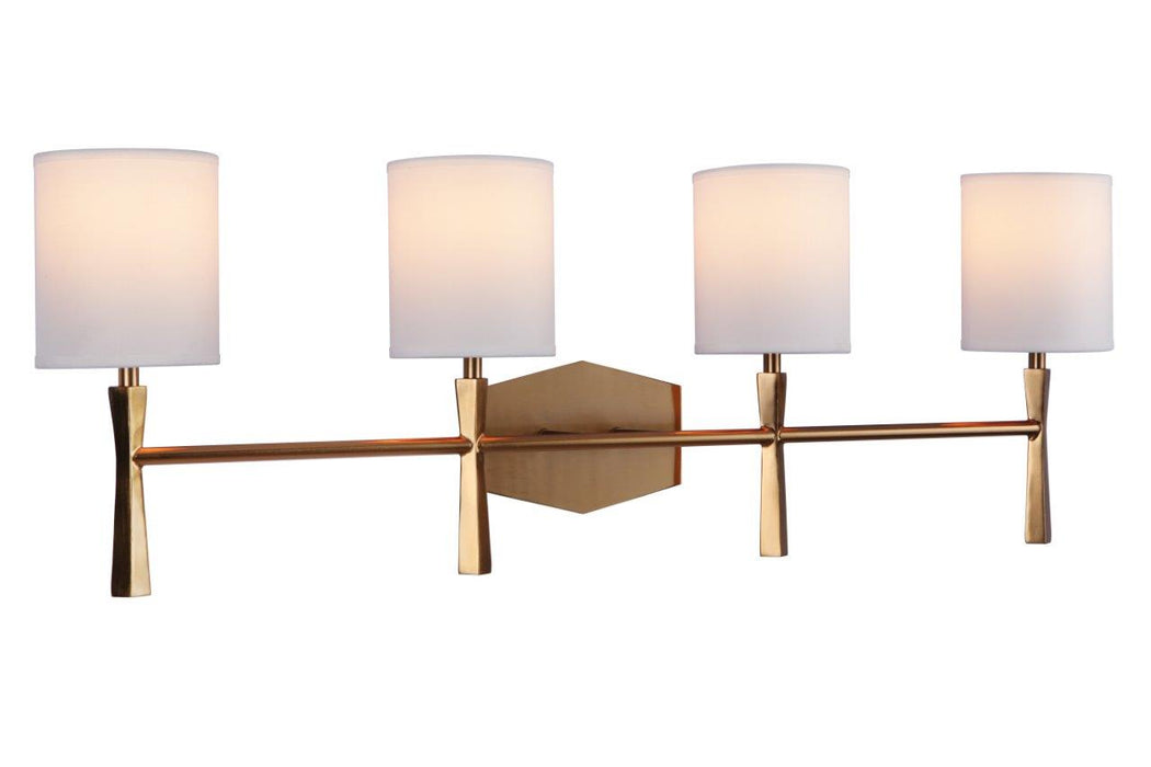 Craftmade 16032SB4 Four Light Vanity, Satin Brass