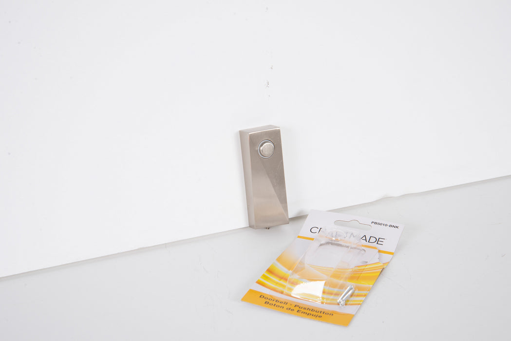 Craftmade PB5010-BNK Surface Mount Push Button, Brushed Polished Nickel