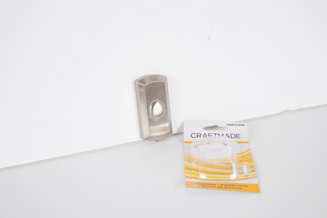 Craftmade PB5012-BNK Surface Mount Push Button, Brushed Polished Nickel