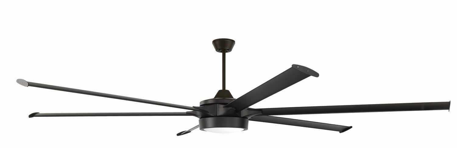 Craftmade PRT102FB6 102"Ceiling Fan, Flat Black