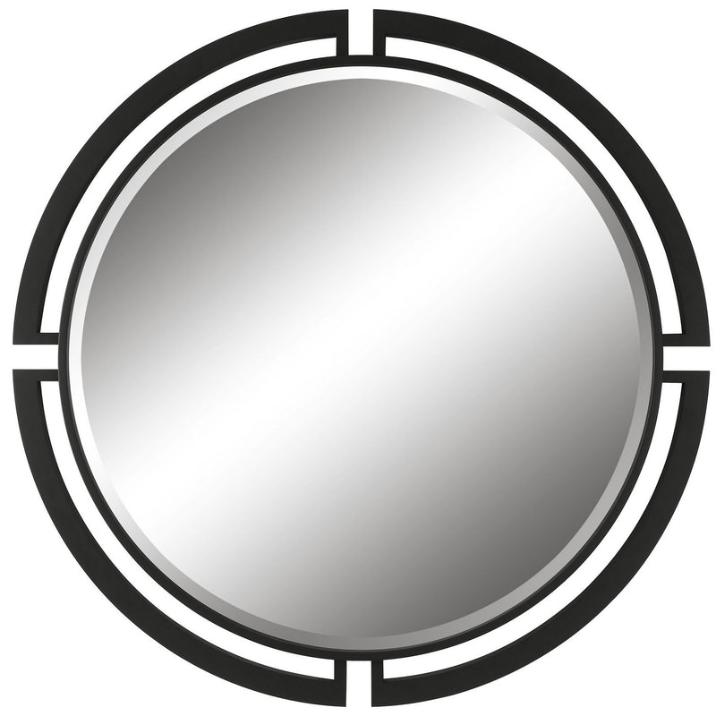 Uttermost 09878 Mirror, Satin Black