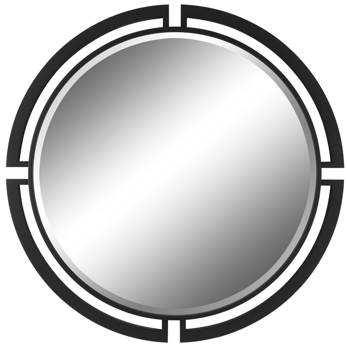 Uttermost 09878 Mirror, Satin Black