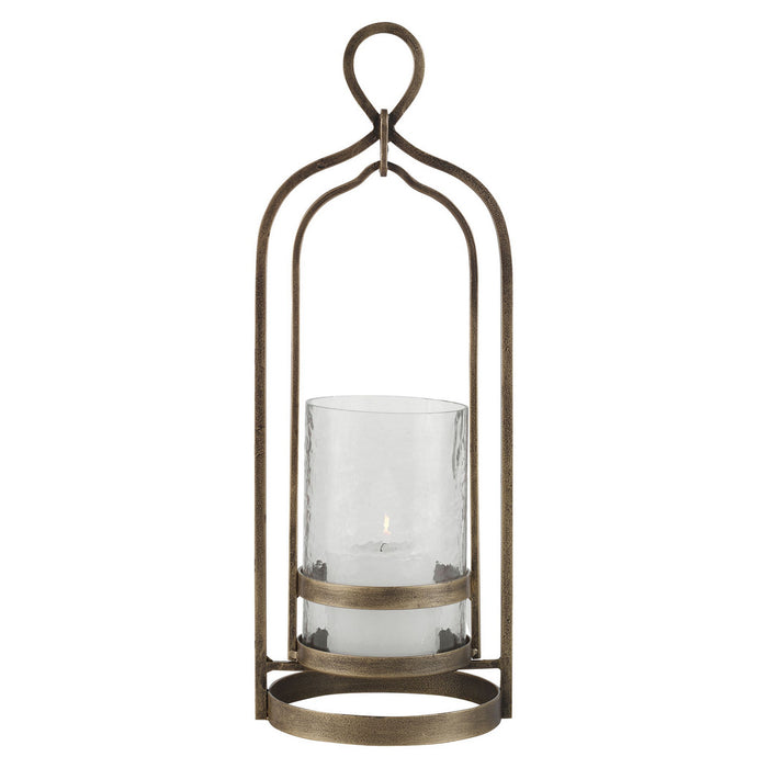 Uttermost 18042 Candleholder, Aged Brass