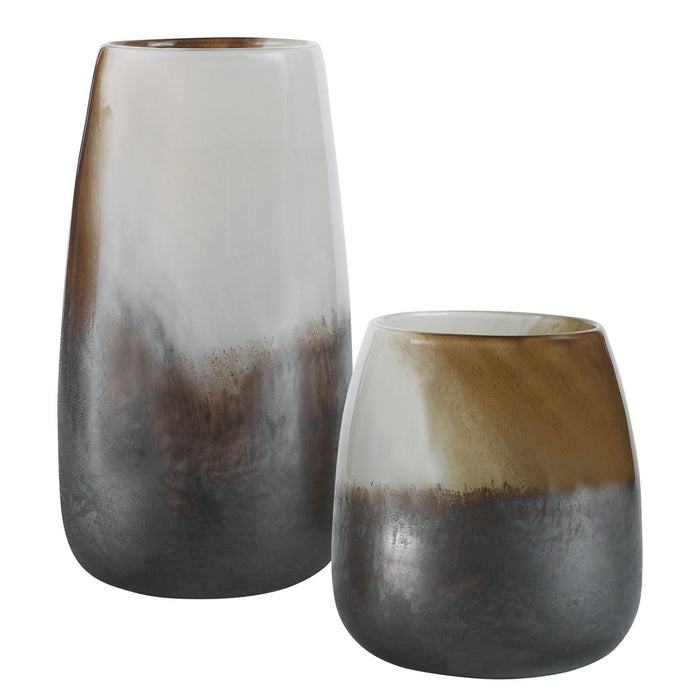 Uttermost 18047 Vases, S/2, Dark Bronze