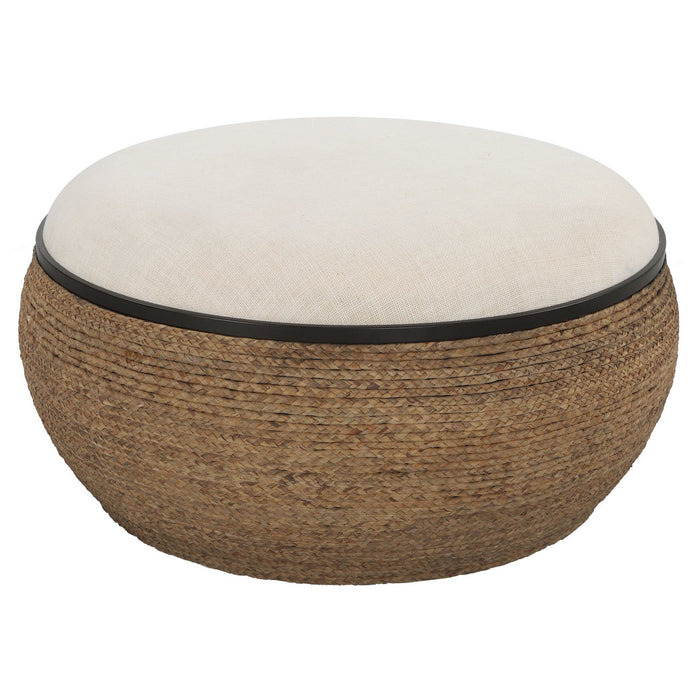 Uttermost 23734 Ottoman / Coffee Table, Matte Black